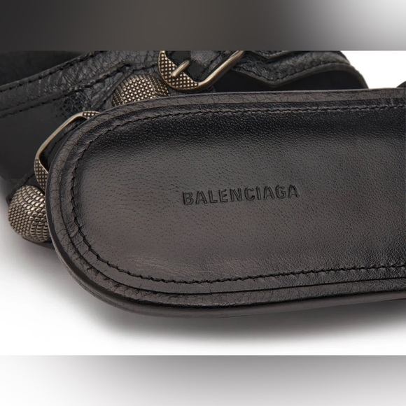 NIB Balenciaga Cagole Black Sandal size 37 - Picture 5 of 16